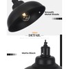 COTTMIC Black Dome Pendant Light 3 Pack, Farmhouse Pendant Lights