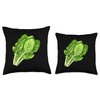 Romaine Lettuce With Leaves Throw Pillow