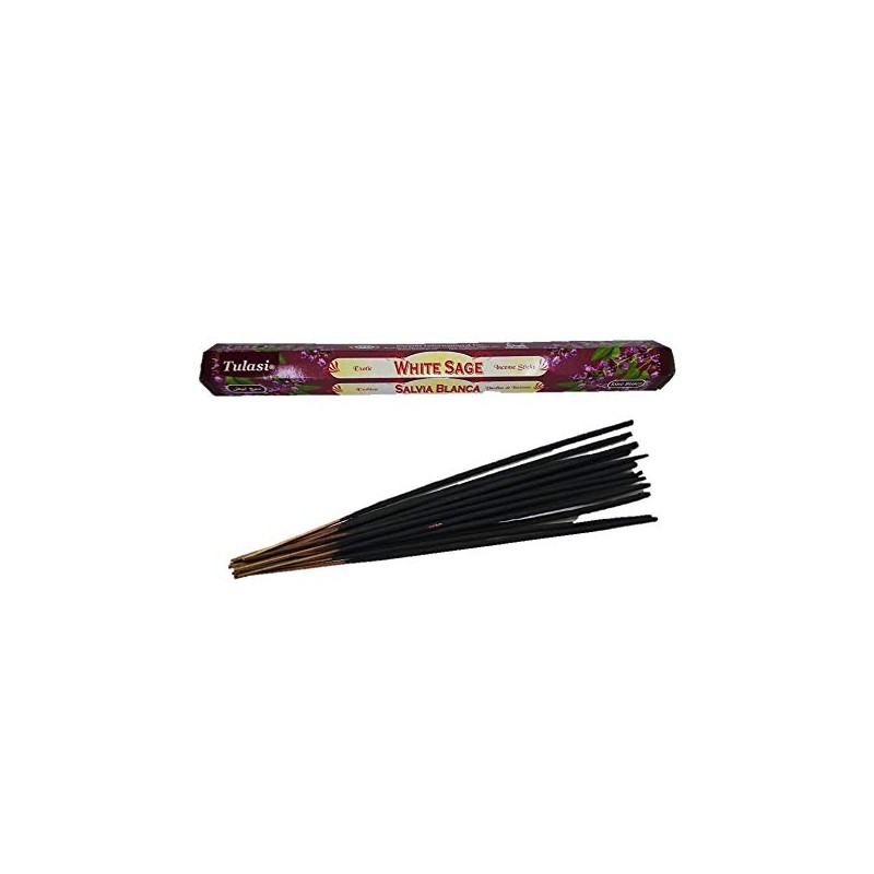 Tulasi Incense:White Sage Stick Incense / Incense / 1 Box