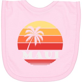 inktastic Maui Hawaii Vacation Newborn Bib Pink 37562
