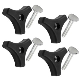 EOWVISN 4 Sets Of Screw Nuts, Lawn Mower Handle Bolts, Wing Nuts And Bolts, Lawn Mower Handle Parts, Triangle Knob Handle Nuts Screws.