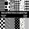 Black and White Patterns Scrapbook Paper: Decorative Craft Paper, ideal