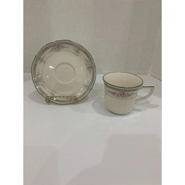 Noritake Rothschild #7293 Cup & Saucer NEW MINT (8 Available)