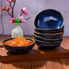 BOSILI Ceramic Soy Sauce Dishes Set of 6 Dipping Bowls
