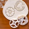 Set of 2 eyeballs cookie cutters (shapes: side and front
