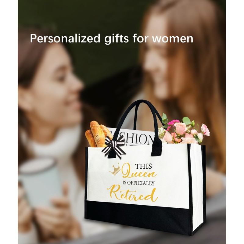 This Queen is Officially Retired Tote Bag for Women, Retirement