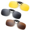 SagaSave Sunglasses Clip, Polarised Flip Up Sunglasses Attachment Polarised for