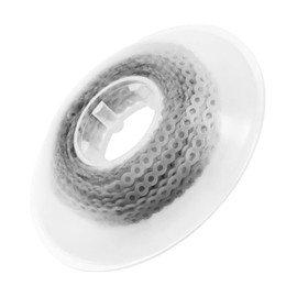 Annhua Orthodontic Power Chain Braces, Elastic Chain Dental Spool Elastic Rubber Band Powerchains for Braces (Short, Grey) - 13# - 15ft/Roll