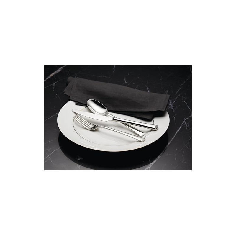 Hampton Forge Ingrid Piece Flatware Set, 20 Count, Metallic