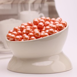 Shimmer Gumballs - Orange Candy Bubble Gum for Kids - Pearl Orange Gumballs 45 pcs 3.5 oz Chewing Gum - Nostalgic Valentines Candy for Party Favors Easter Basket & Sweet Treats, 16mm (0.62 inch)