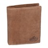 Avanco Men's Leather Trifold Wallet 11 x 12 cm Light