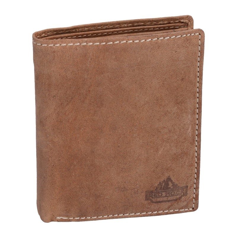 Avanco Men's Leather Trifold Wallet 11 x 12 cm Light
