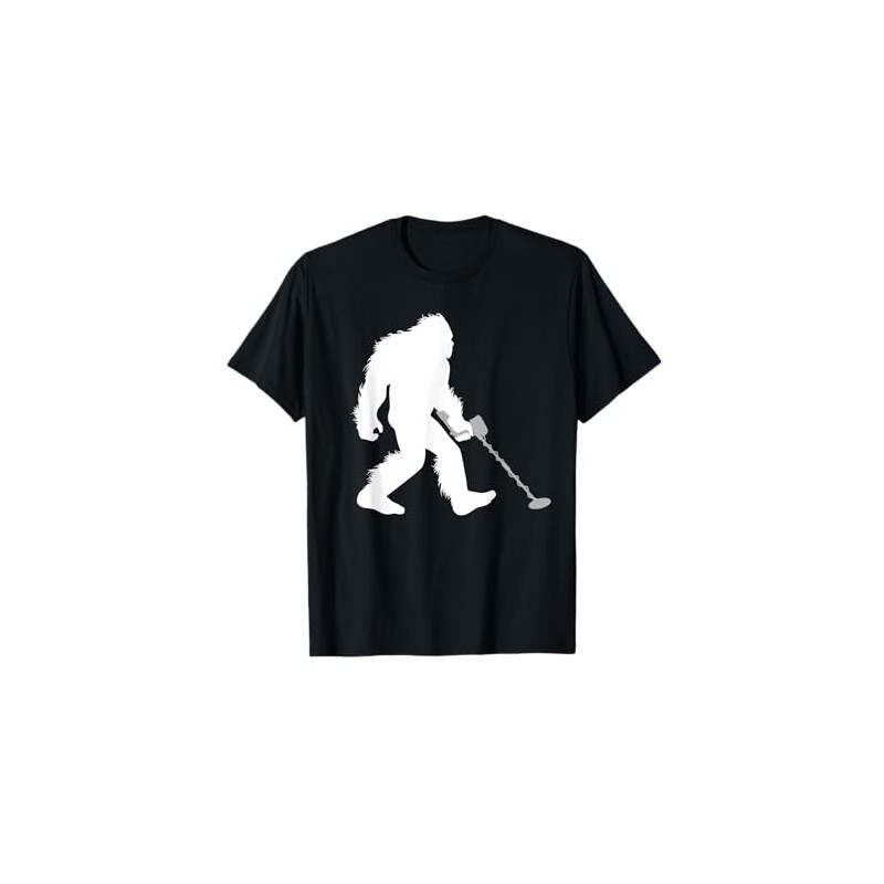 Bigfoot Metal Detector Cryptid Metal Detecting Sasquatch T-Shirt