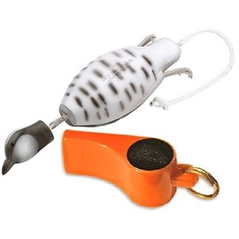 Dokken Bobwhite Quail Dog Training Dummy and Pro Whistle for Shed Hunting Dogs (Orange) Q100/W100