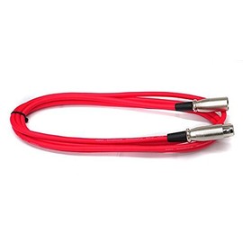 ClassicPro Microphone Cable, 3.9 ft (1.5 m) (XLR Male to XLR Female) RED [PAPILIO Tested, Exclusive Package]
