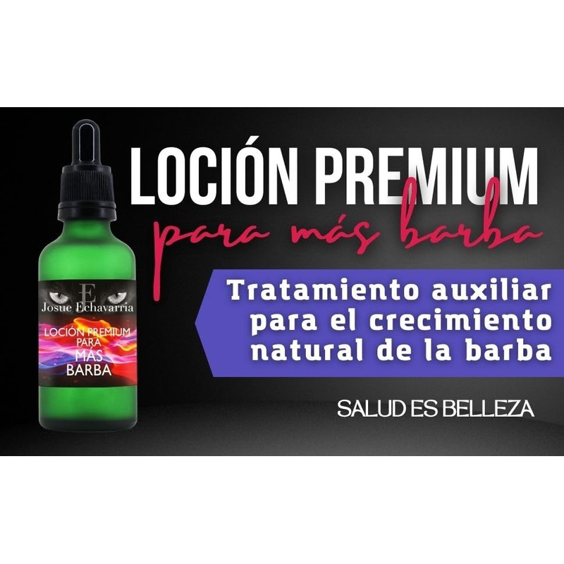 Loción Crecimiento de Barba Premium Doblemente Concentrada Set de 3