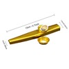 Crystaljun 12Pcs Metal Gold And Silver Kazoos With 20Pcs Kazoo