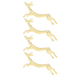 Acouto Soporte para Palillos, 4 Piezas para Palillos Superficies Más Lisas Reutilizable Bonito Diseño De Animales, Soporte para Palillos Dorado para El Hogar Restaurante Fiesta(#2)