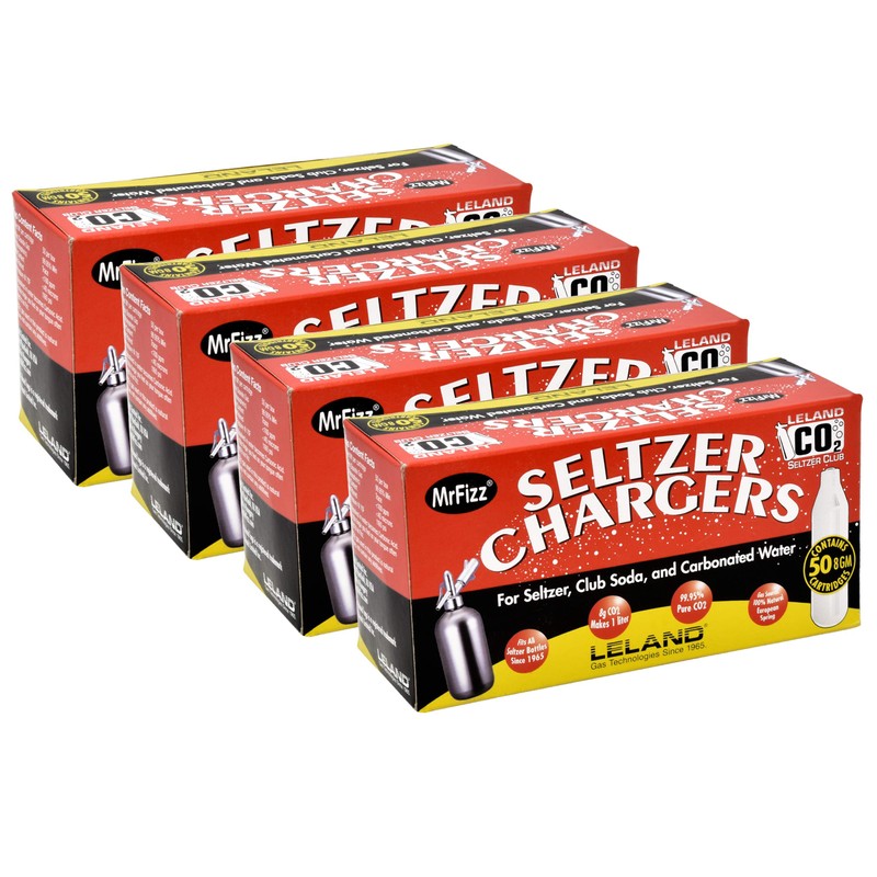 Leland Soda Chargers Seltzer Chargers Co2, 200 Count