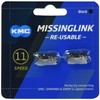 KMC CL555R 11SPEED MISING LINK BLACK 2 PAIR SET KMC-CL555R-BK2