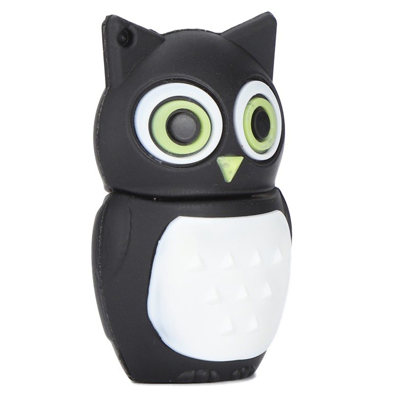 Cartoon U Disk Black Owl Appearance High Speed Bulk Storage
