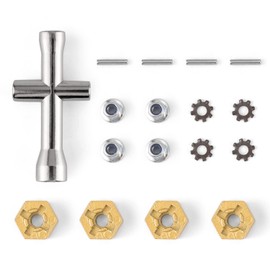 HAIBOXING RC Car 1/18 Scale Spare Part for 2021 New Version 18859A Metal Wheel Hex. with Wheel Flange Lock Nut T002 T2121