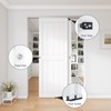 COSHOMER 5FT Bypass Door Hardware, Closet Door Track Kit, Top-Mounted