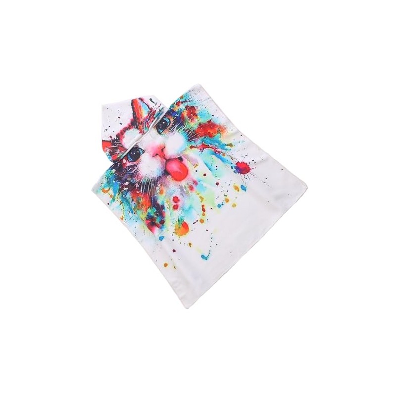 FEBE Bath Poncho Children's Cat Bath Towel with Hood Bathrobe