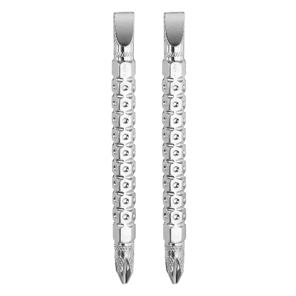 sourcing map 2pcs Magnetic Double Ended Screwdriver Bit PH2/SL6 6x85mm