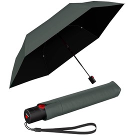 Knirps Ultra U.200 Medium Duomatic Pocket Umbrella - Automatic Open/Close - Storm Resistant - Windproof, Forest with UV and heat protection