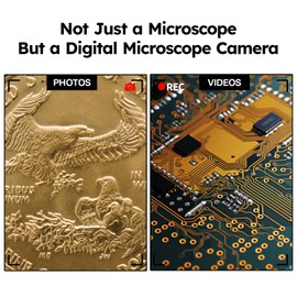 BEBANG WiFi Digital Microscope for Adults, 50X-1000X Wireless Phone Microscope with Adjustable Stand for Education Coins Electronics Repair