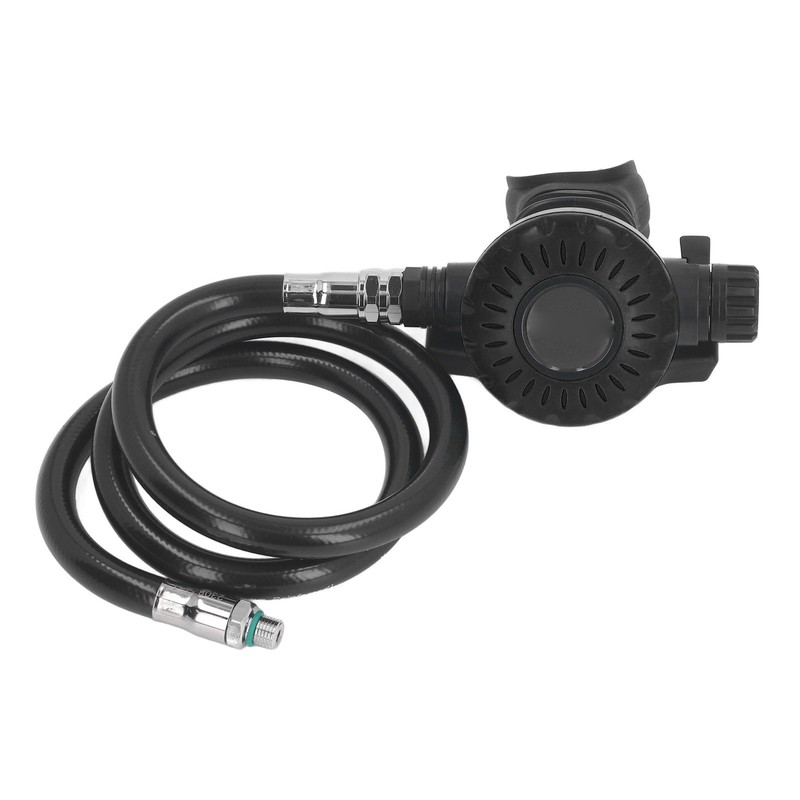 Scuba Breathing Secondary Valve with Medium Pressure Tube Adjustable Diving