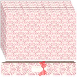 SCENTORINI Rose Sandalwood Scented Drawer Liners, Scent Paper Liners for Drawers, Dresser Shelf, Linen Closet, Bathroom, Vanity (6 Sheets)