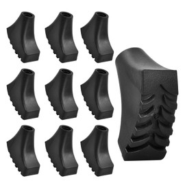 Wisebom Pack of 10 Rubber Buffer for Nordic, Nordic Walking Pads, Rubber Buffer for Walking Poles, Attachments Trekking Poles for All Standard Nordic Walking Poles and Hiking Poles, Diameter 12 mm