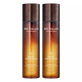 Missha 미샤 비폴렌 리뉴 앰풀 스킨, 150ml, 2개 [150ml x 3개] Missha Bee Pollen Renew Ampoule Skin, 150ml, 2 pieces [150ml x 3 pieces]