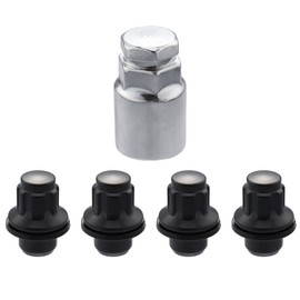 X AUTOHAUX M12x1.5 Car Wheel Lock Lug Nuts Set Anti Theft Lug Nut Screw Fit for Toyota RAV4 - Pack of 5 Black