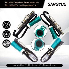 Sangyue 4x Oxygen O2 Sensor 1 & 2 for 2001 2002 2003 Ford F-150 4.2L/4.6L Upstream + Downstream