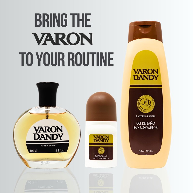 Varon Dandy Aftershave for Men - 100ml, Classic Scent, Refreshing