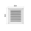 2pcs Attic Vent Soffit Vent Aluminum Wall Vent Metal Shed