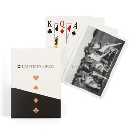 Lantern Press Female Golfers Sitting on Blocks of Ice Photograph (52 Playing Cards, Poker Size Card Deck with Jokers)