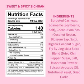 Daily Crunch Sprouted Cashews and Dehydrated nuts for a Unique Crunch, Keto Friendly, Non-GMO Zero Seed Oils, Gluten Free 4oz (2 Pack, Sweet + Spicy Sichuan Cashews)