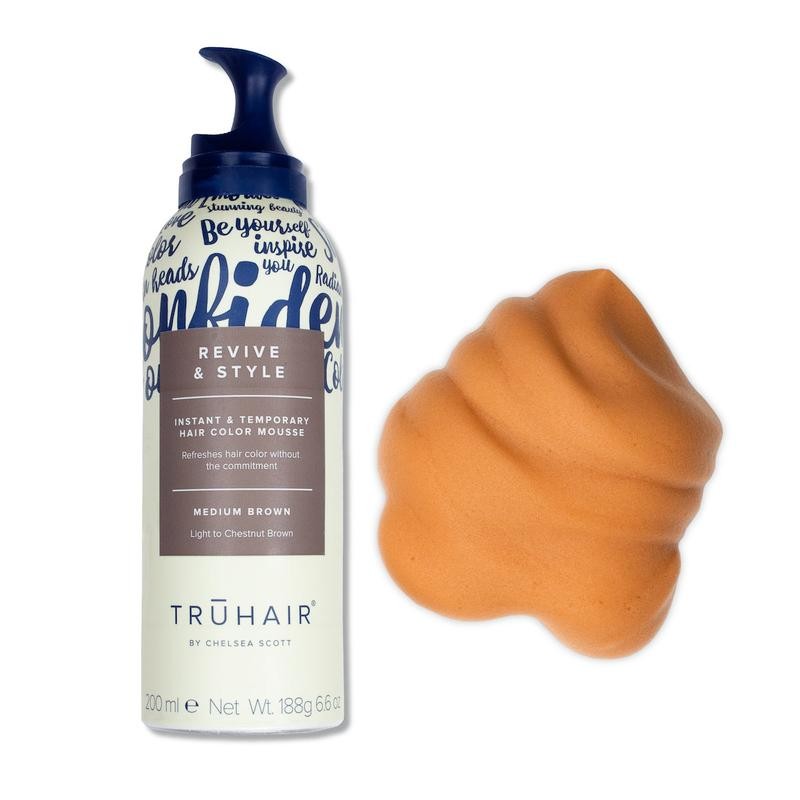 TRUHAIR Revive & Style Color Mousse - Color: Dark Brown