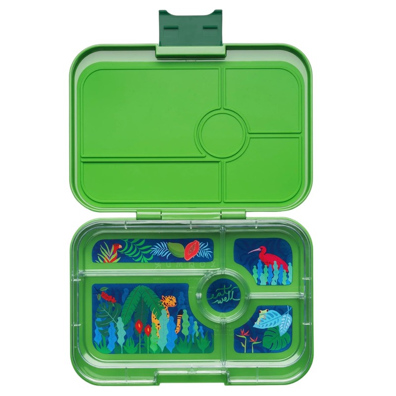 Yumbox Lunch Box Tapas 5 Compartment, Antibes Blue (Jungle)
