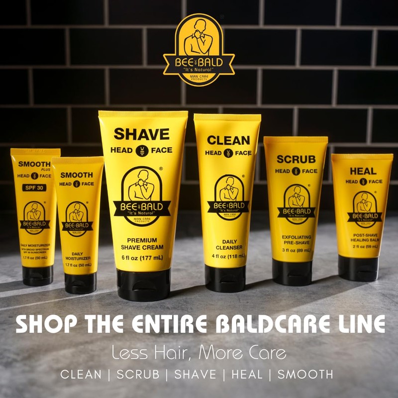Bee Bald SCRUB Exfoliating Pre-Shave for Deep Cleans & Removing