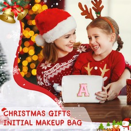 YOOLIFE Teen Girl Gifts Trendy Stuff for Girls Birthday Gifts for Women Her, Travel Cute Makeup Bag Cosmetic Bag for Women Toiletry Bag Skin Care For Teens Christmas Gifts for Teens Girls Initial D