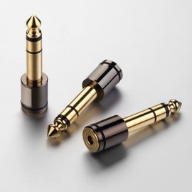 Freajoin 3 Pieces Stereo Audio Adapter 6.35mm 1/4 Male to 3.5mm 1/8 Female Stereo Headphone Adapter Gold Plated for Smartphones Tablets Headphone Speaker Guitar Digital Piano Amp, Audio Jack Plug