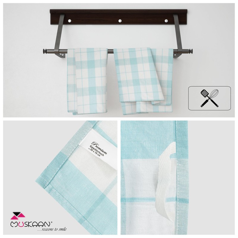 Müskaan Set of 4 Tea Towels, 50 x 70 cm,