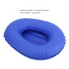 Inflatable Bed Pan, Washable Portable Air Inflation Blue Bed Pan