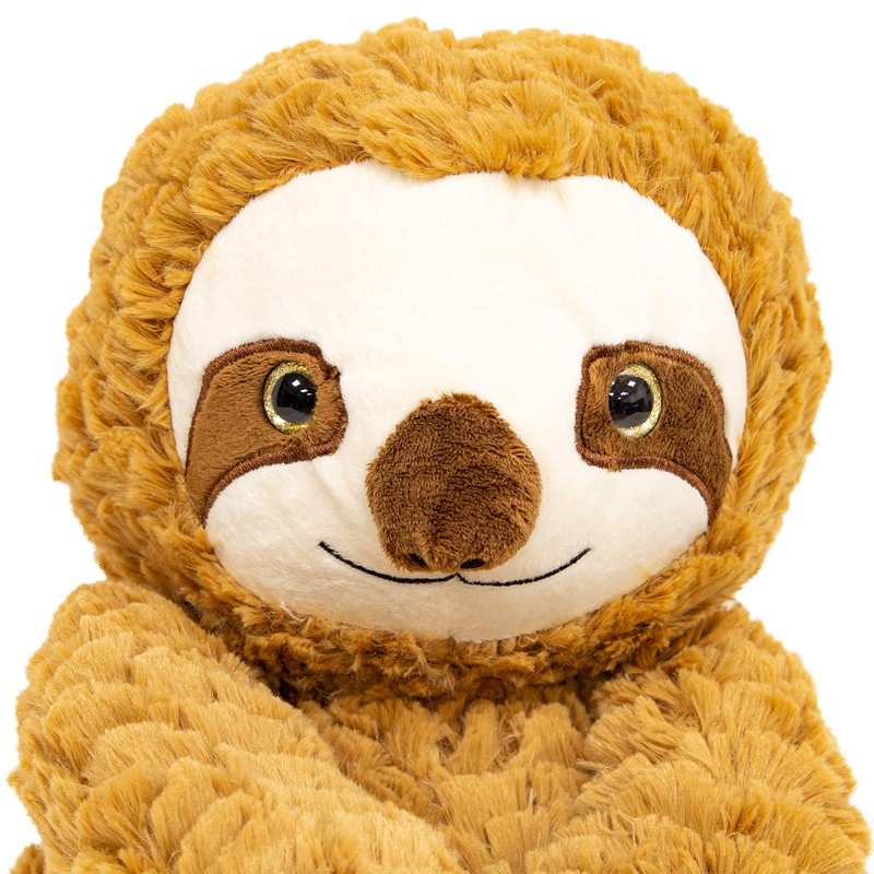 Global Gizmos Brown 46209 Plush Cuddly Toy Handwarmer Sloth