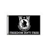 K's Novelties 3x5 Wounded Warrior Freedom Isn't Free Flag 3'x5'